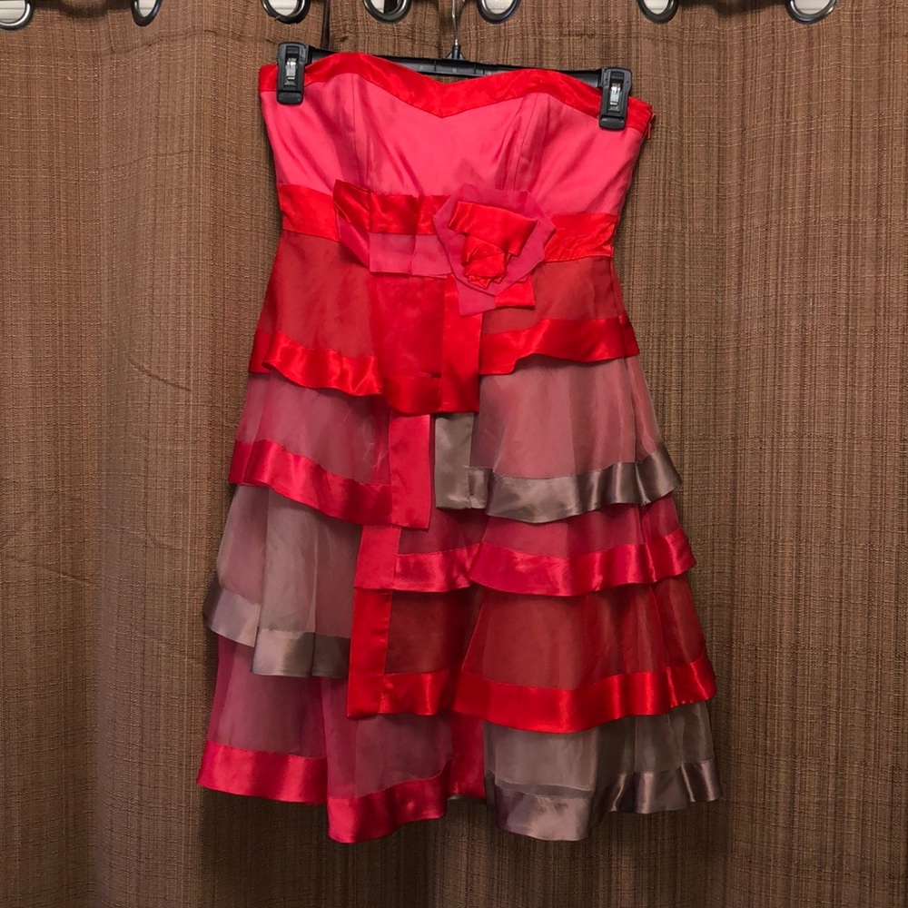 4 layered Multi colored Dress